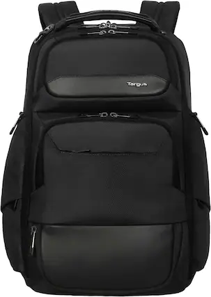 Front. Targus - 15-16” HeritageLuxe Backpack - Black.