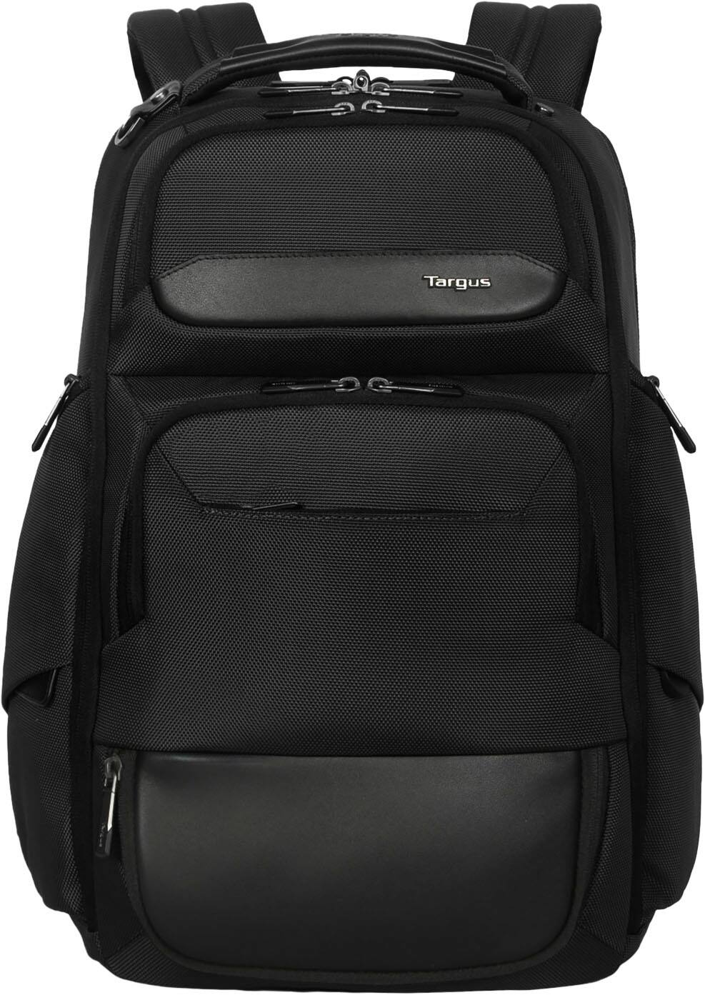 Front. Targus - 15-16” HeritageLuxe Backpack - Black.