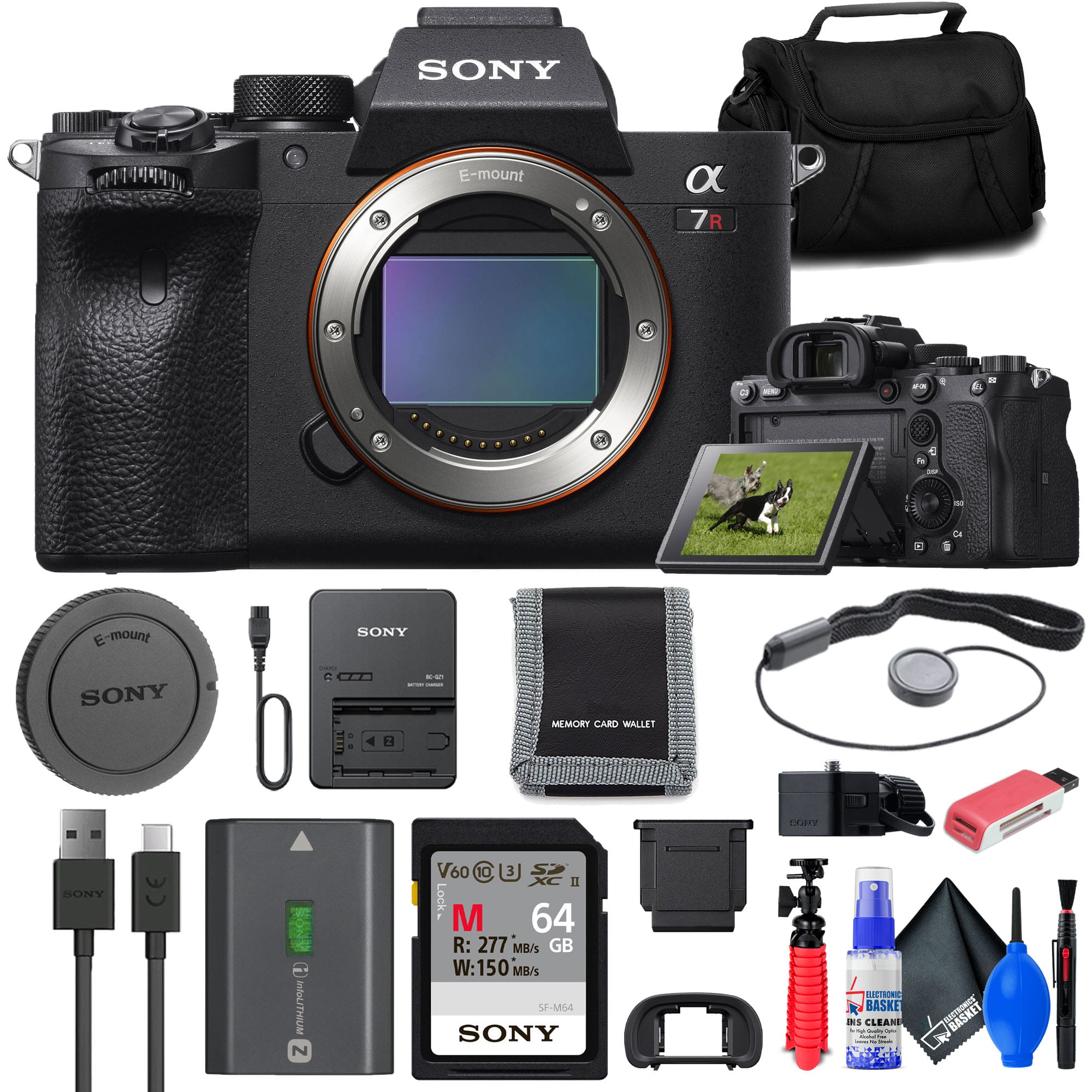Sony - a7R IVA Mirrorless Camera Bundle + 64GB Card + Bag + Card Reader + More - Black