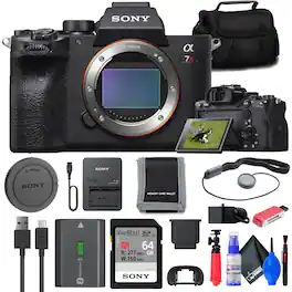 Sony - a7R IVA Mirrorless Camera Bundle + 64GB Card + Bag + Card Reader + More - Black