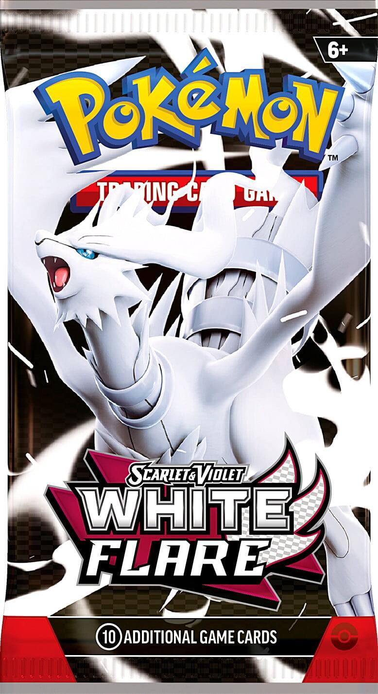 6+ Pokémon™ Trading Card Game  
Scarlet & Violet White Flare  
10 Additional Game Cards