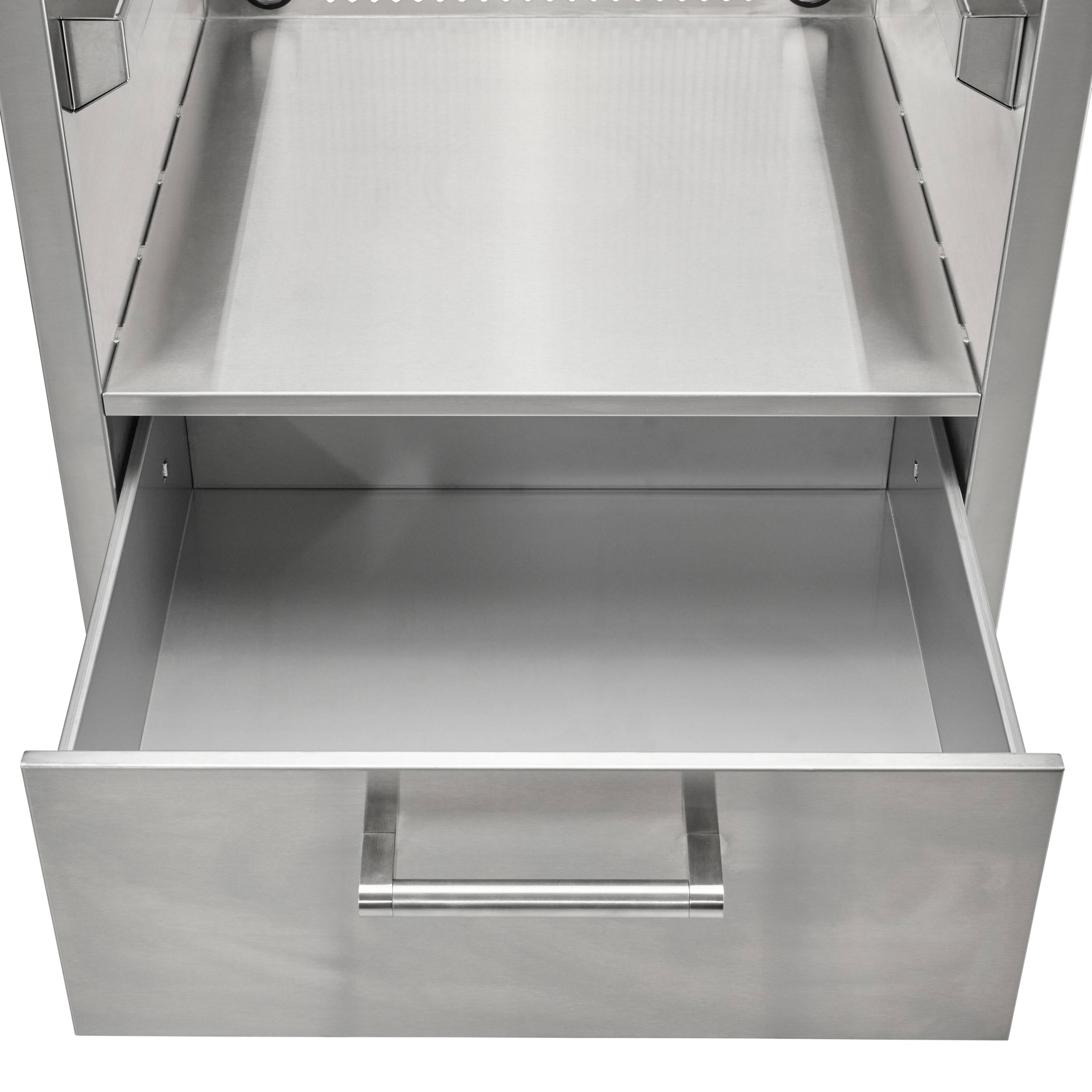 Left. Coyote Outdoor Living - Coyote Asado Kamado Grill Insert Sleeve - stainless steel.