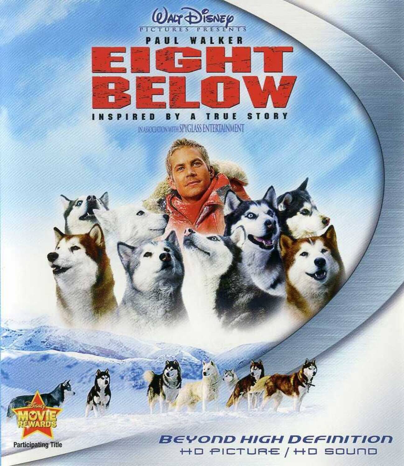Front. Eight Below   - BLU-RAY.