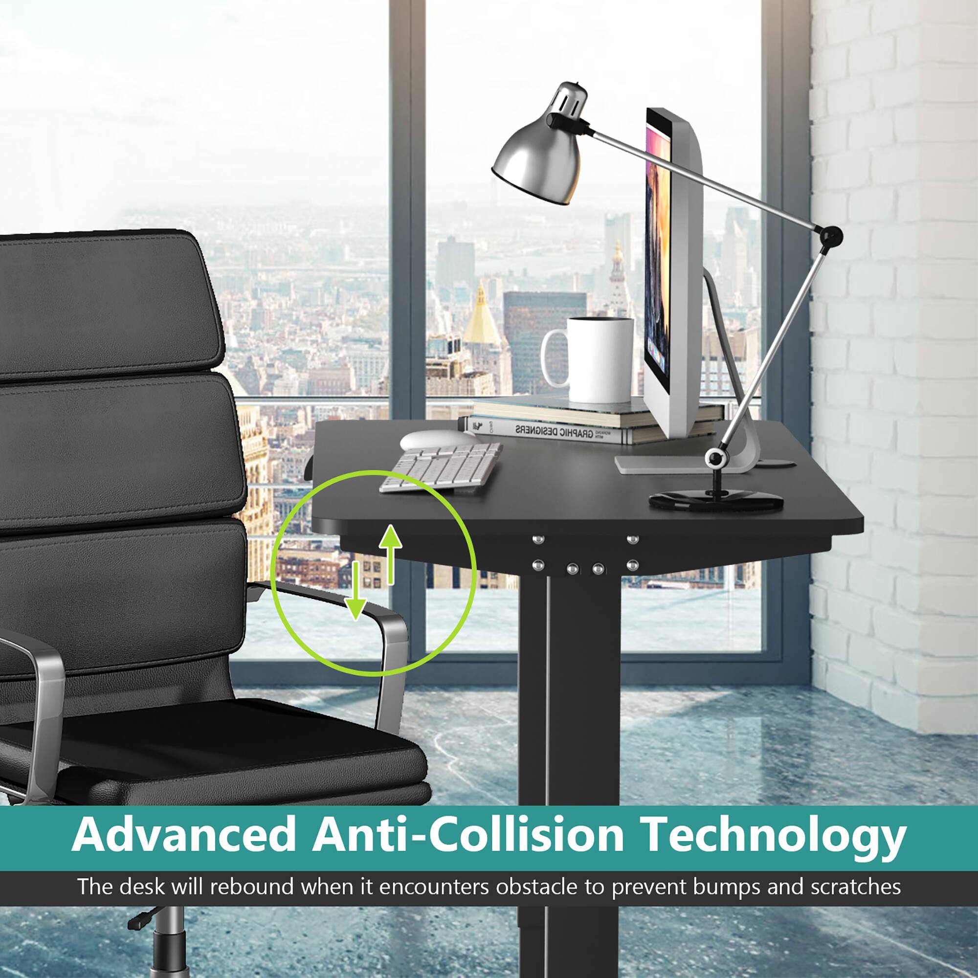 Advanced Anti-Collision Technology

The desk will rebound when it encounters an obstacle to prevent bumps and scratches.