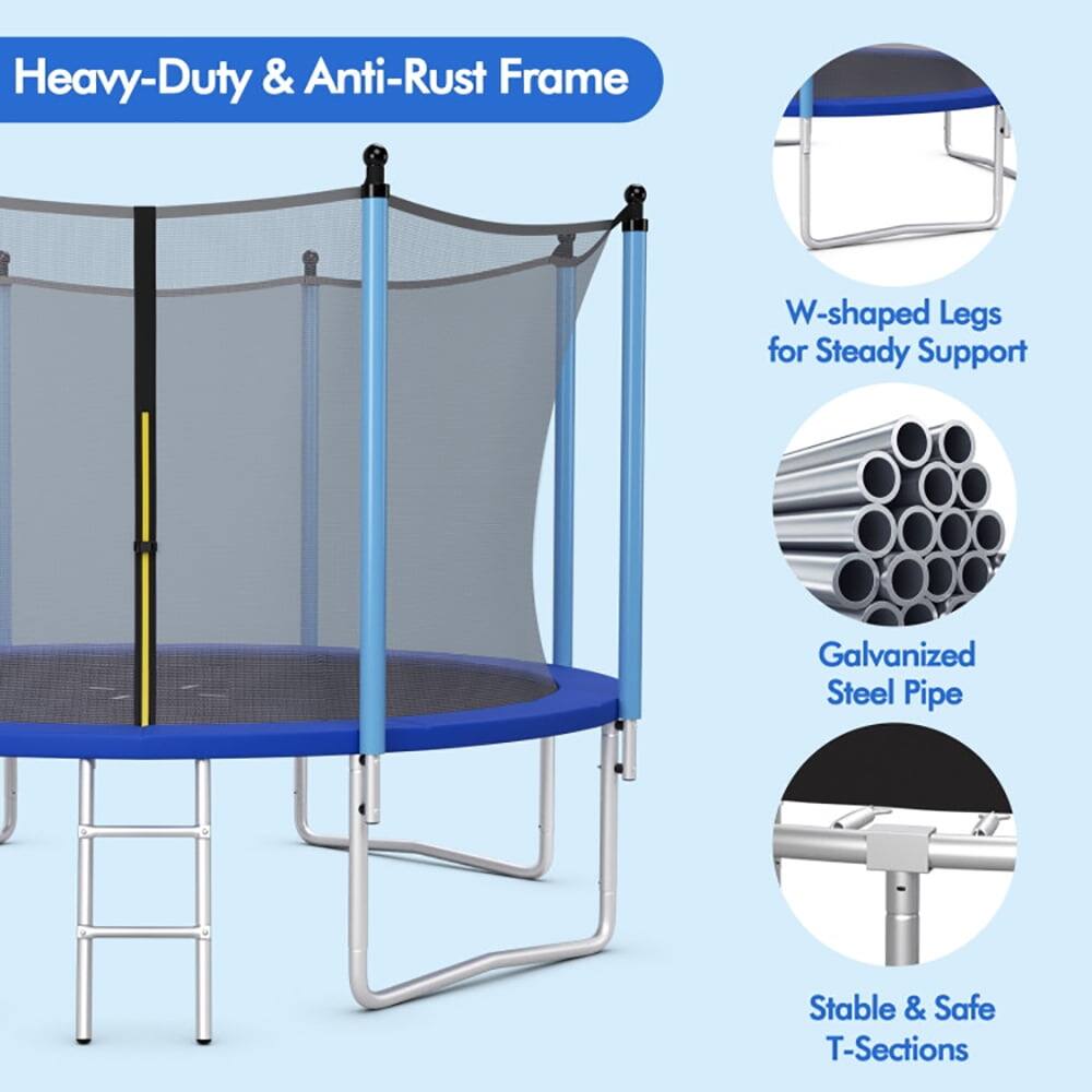 Heavy-Duty & Anti-Rust Frame  
W-shaped Legs for Steady Support  
Galvanized Steel Pipe  
Stable & Safe T-Sections