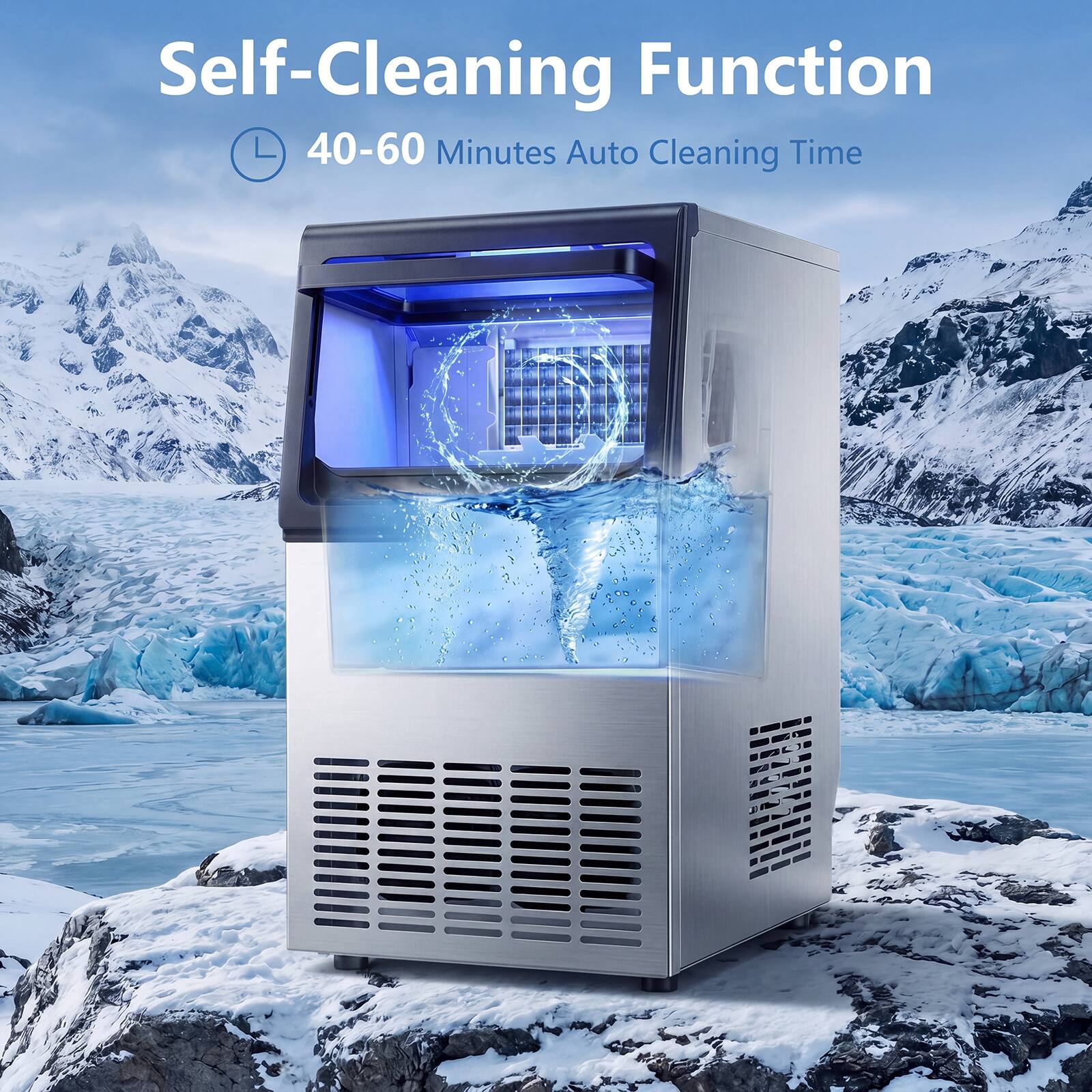 Self-Cleaning Function  
40-60 Minutes Auto Cleaning Time
