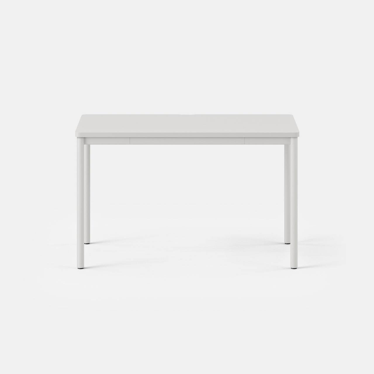 Left. Branch Furniture - Branch 48" Daily Desk – Functional Home Office Desk with Timeless Design, Rounded Corners & Built-in Cable Notch - White.