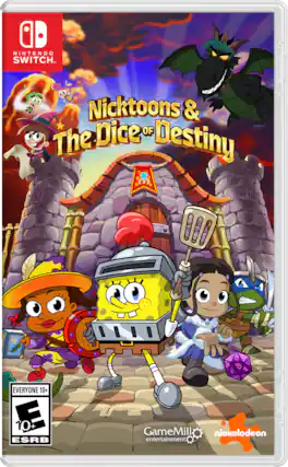 NINTENDO SWITCH.. TM Nicktoons & Dice OF The Destiny EVERYONE 10+ 10+ ESRB GameMill nickelodeon entertainment - E10+ (Everyone 10+)
