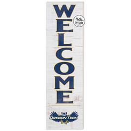 Jardine - Oregon Tech Hustlin' Owls 10'' x 35'' Indoor/Outdoor Welcome Sign - White