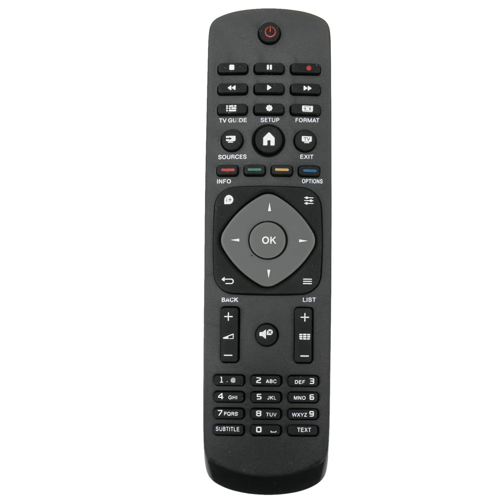 WINFLIKE - New RM-L1225 Replacement Remote Control fit for Philips TV 398GR08BEPHN0008CQ - Black