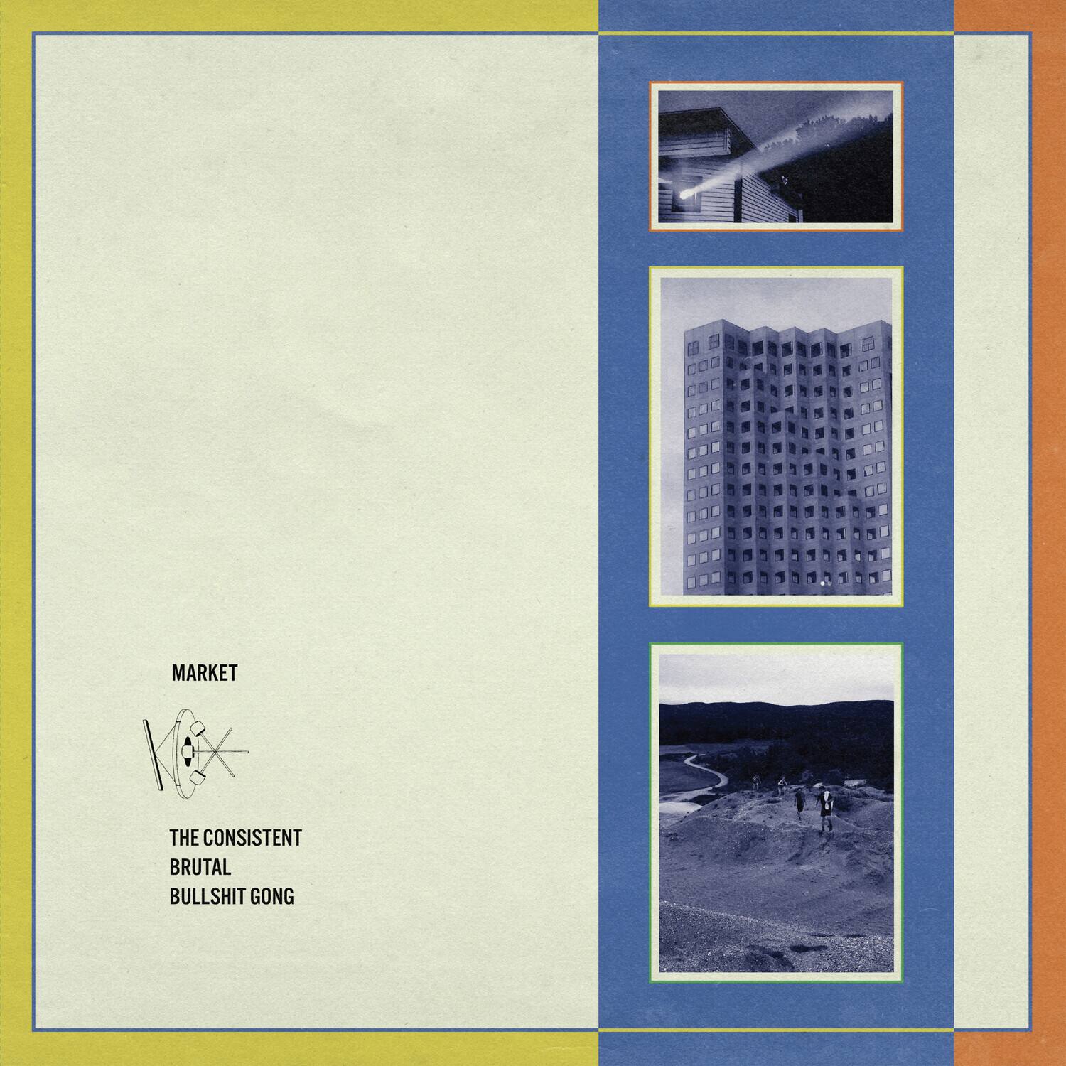 Market - The Consistent Brutal Bullshit Gong (Transparent Dark Blue)  - VINYL LP