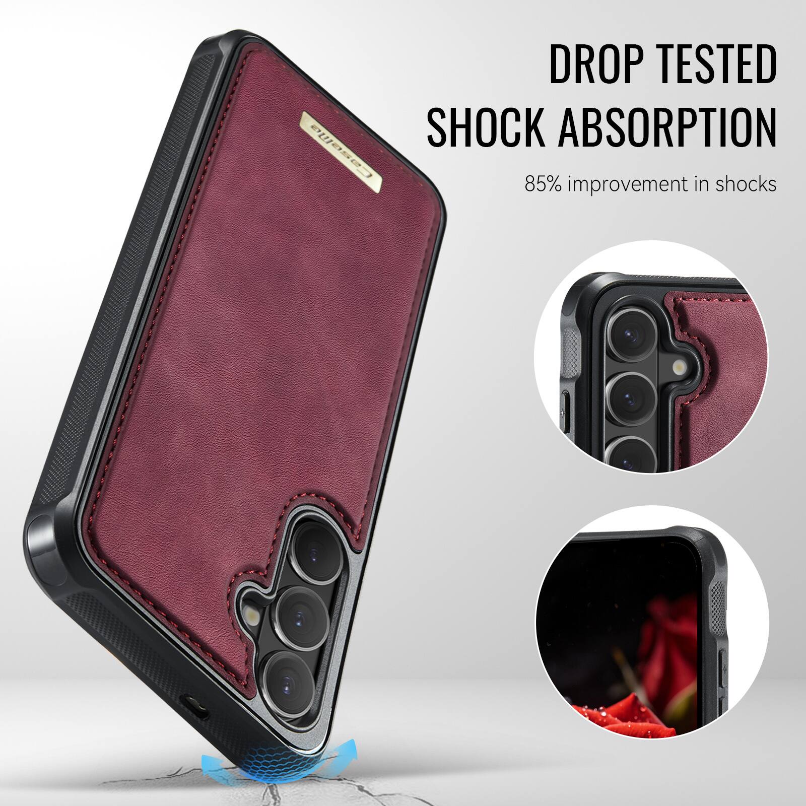 DROP TESTED  
SHOCK ABSORPTION  
85% improvement in shocks