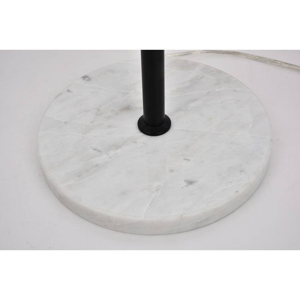 Left. Living District - Eclipse 1 Light Black Floor Lamp With Clear Glass - Black And Clear.
