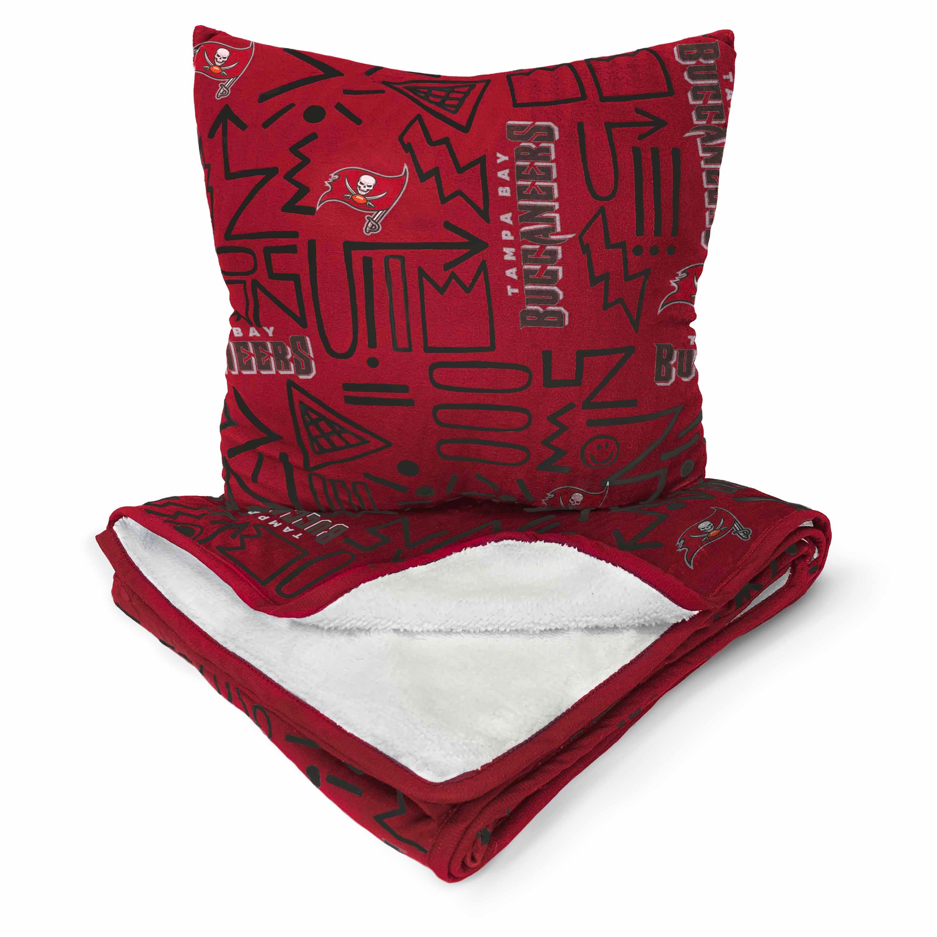 Pegasus - Tampa Bay Buccaneers Doodle Pop Poly Span Blanket and Pillow Combo Set - Multicolor