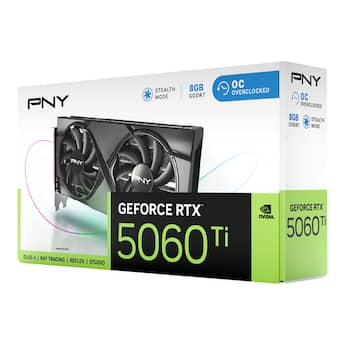 PNY GeForce RTX 5060 Ti Overclocked 8GB GDDR7 PCI Express 5.0 PNY GeForce RTX 5060 Ti Overclocked 8GB GDDR7 PCI Express 5.0