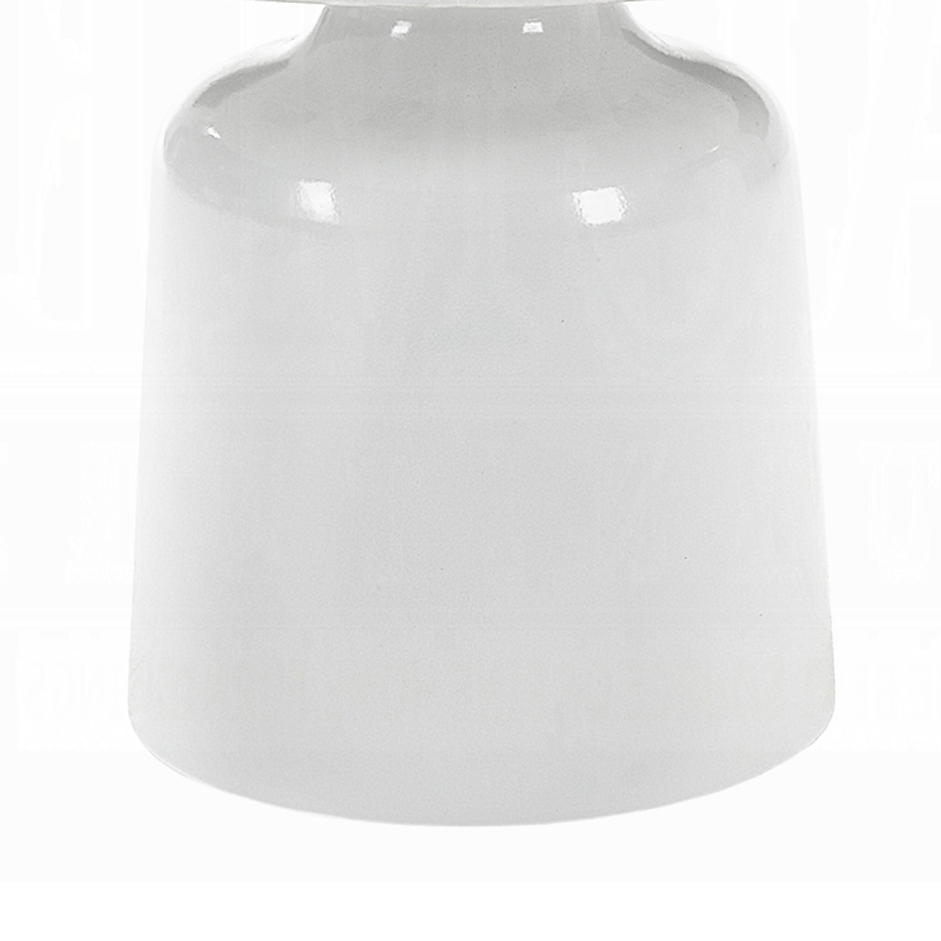 Alt View 2. Manhattan Lane - Zayn Round End Table with Pedestal Base, White Faux Marble, 22 Inch - White.