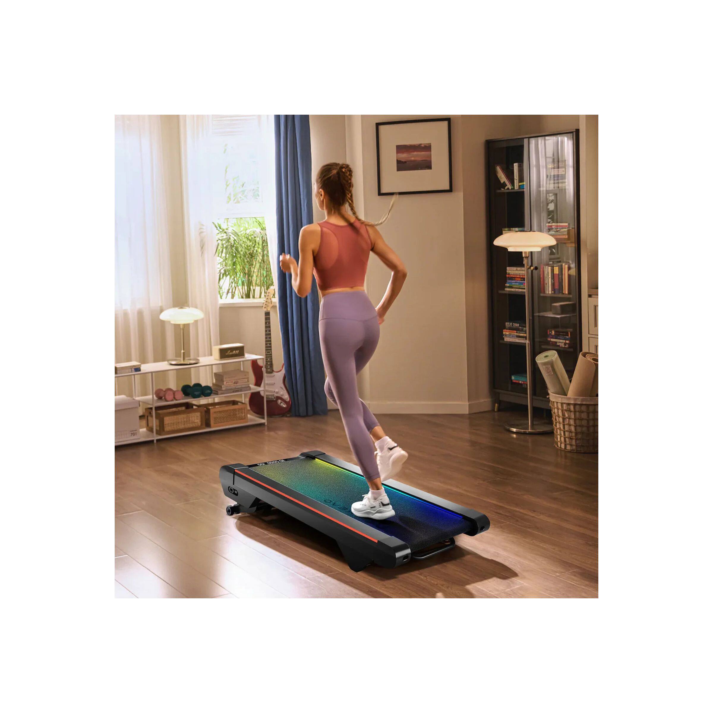 Left. Urevo - Urevo CyberPad for Home Treadmill - Black.