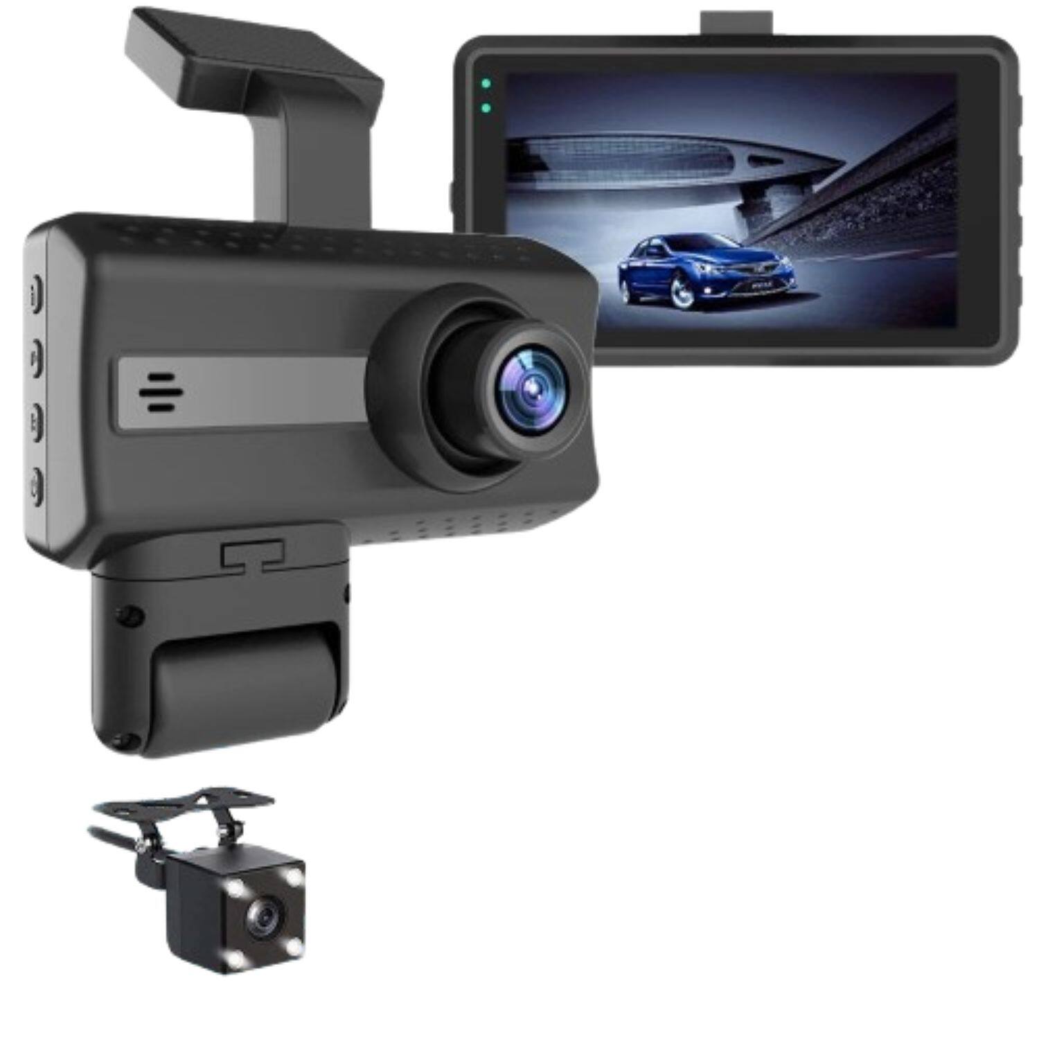 Stock Preferred - 1080P Full HD Car Dash Camera – 3" Screen, 170° Wide Angle, Night Vision & Parking Monitor