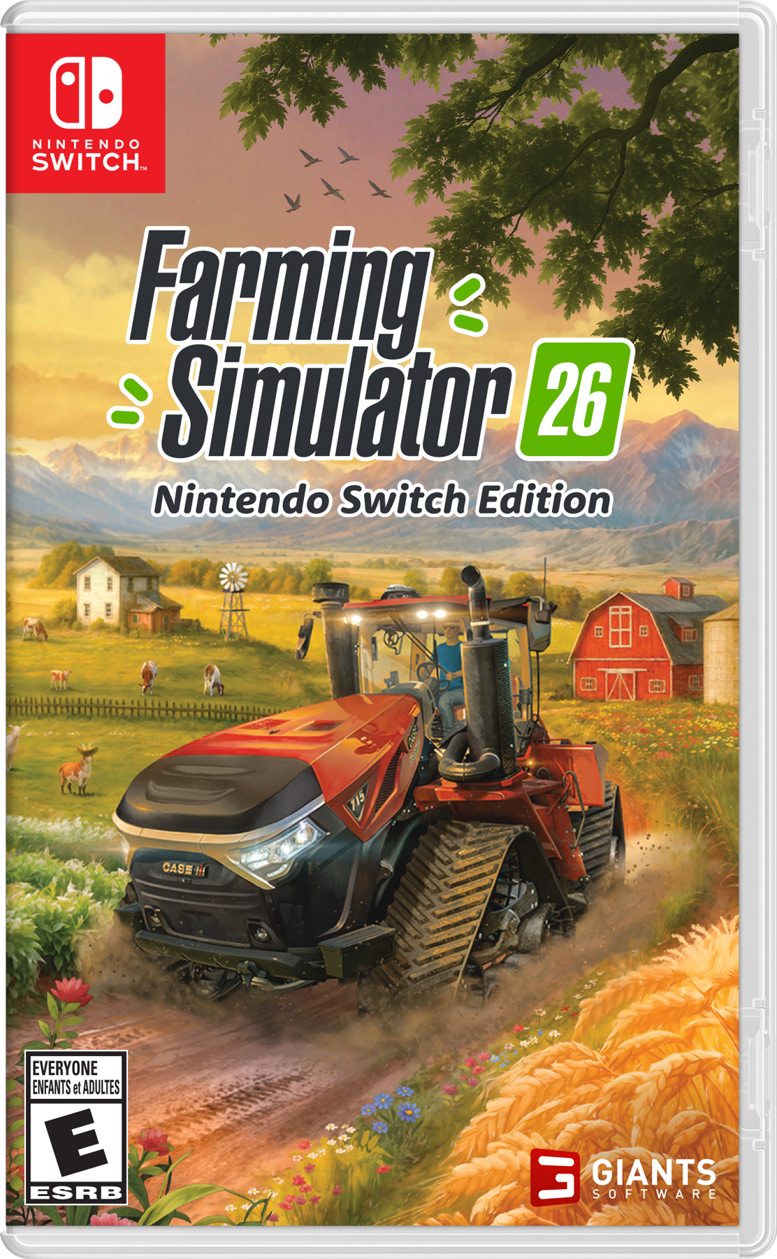 Nintendo Switch  
Farming Simulator 26  
Nintendo Switch Edition  

Everyone Enfants et Adultes  
E SRB  

Giants Software