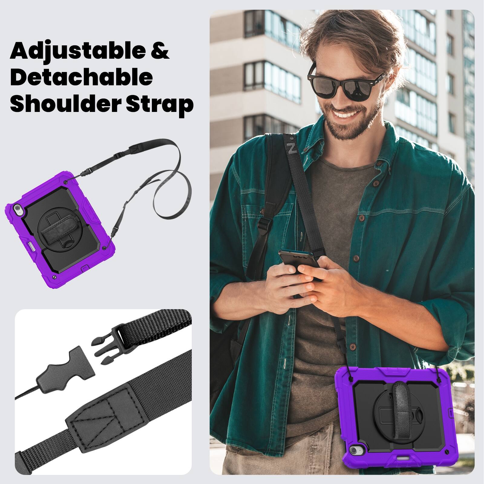 Adjustable & Detachable Shoulder Strap