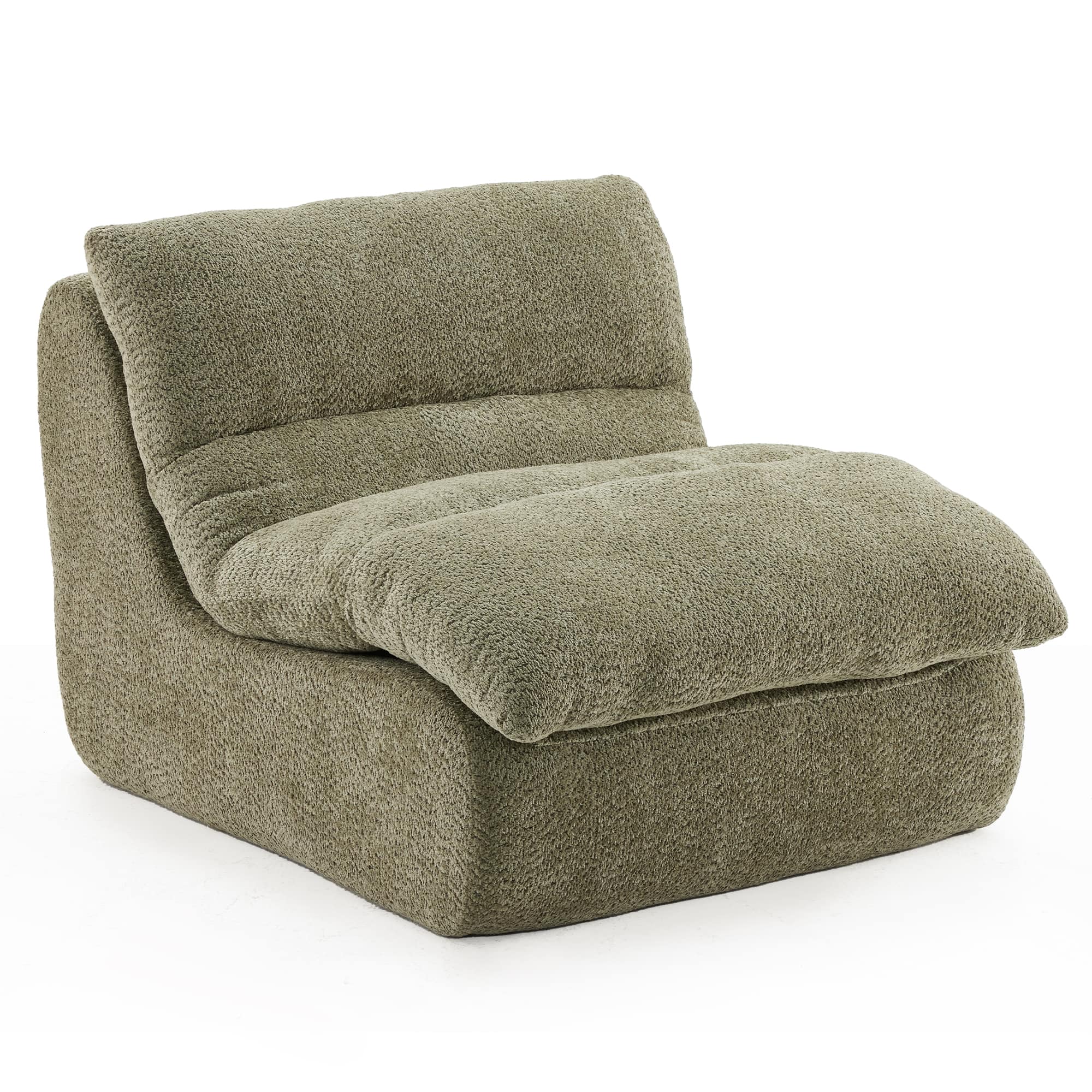 Boyel Living - Green Upholstered Accent Sofa Modern Armchair with Soft Cushioned Seat Stylish Sofa for indoor - Green