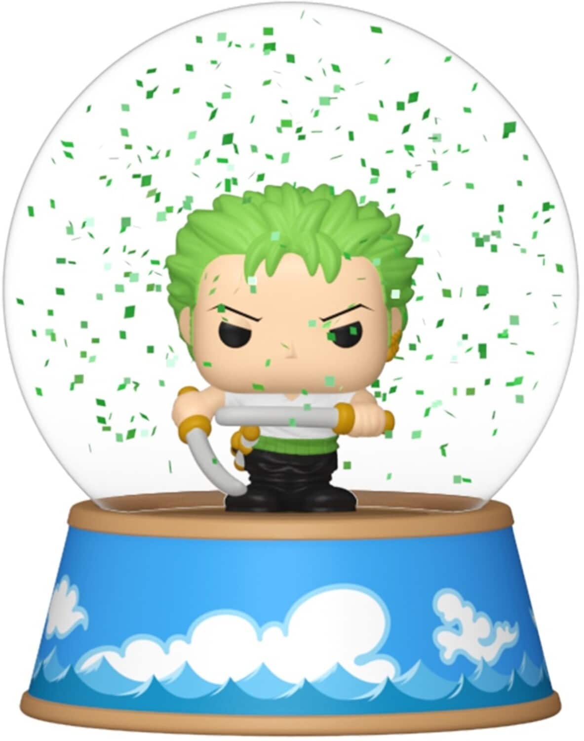 Funko - POP! Mini Glitter Globe: One Piece - Roronoa Zoro - COLLECTIBLES - Multicolor