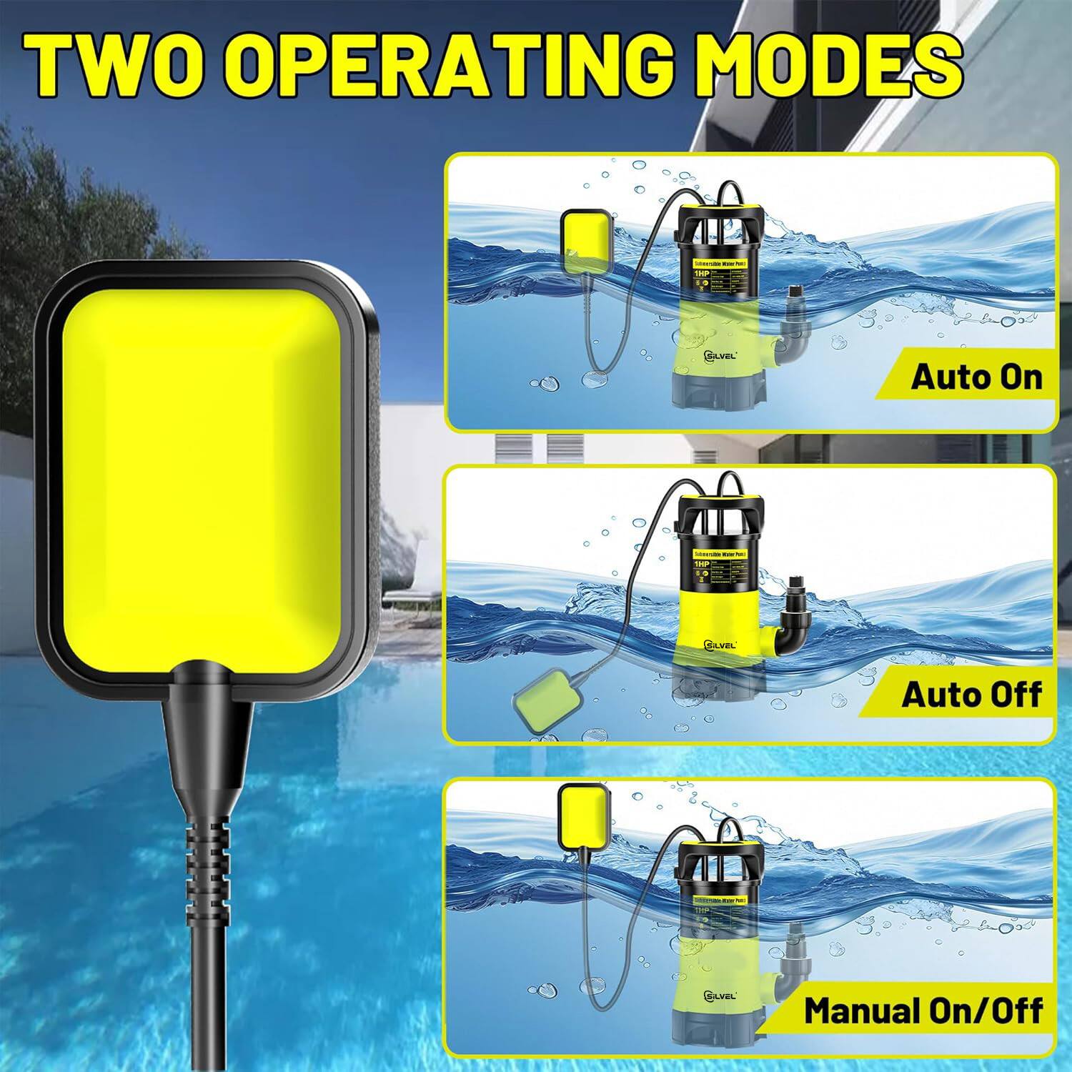 TWO OPERATING MODES

- Auto On
- Auto Off
- Manual On/Off