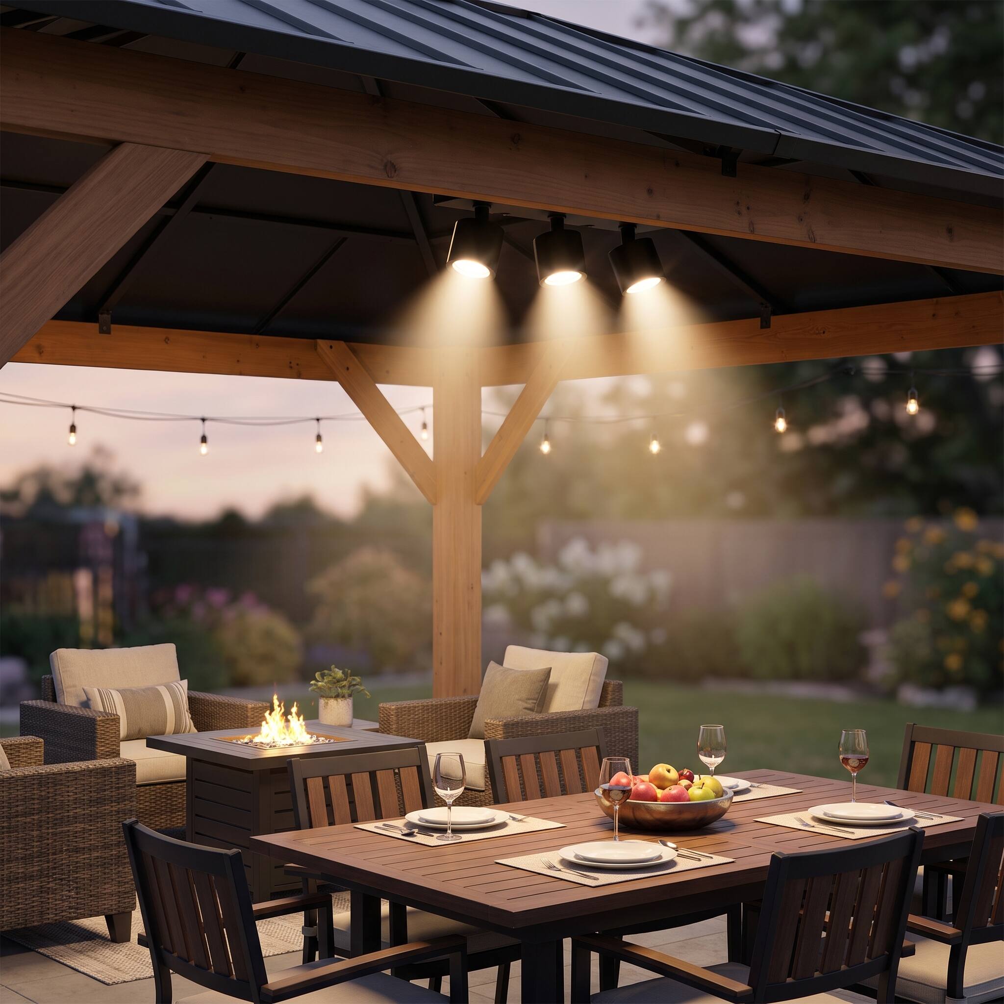 Alt View 7. SUNJOY - Sunjoy Magnetic LED Ceiling Spotlight with Adjustable 3-Light Accent Bar.