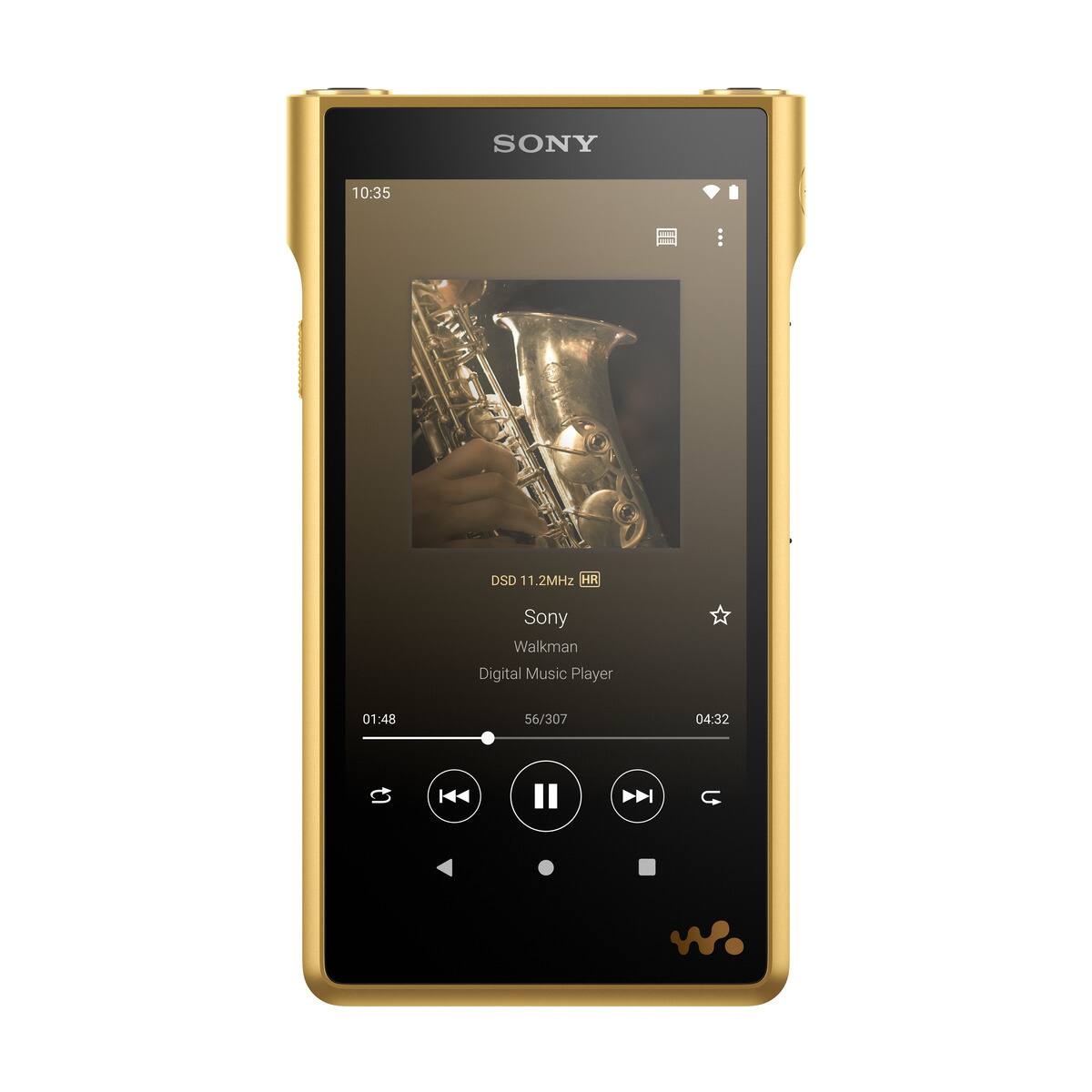SONY  
10:35  
DSD 11.2MHz HR  
Sony Walkman Digital Music Player  
01:48 / 04:32  
56/307