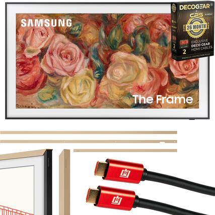 SAMSUNG
The Frame
DECOCGEAR®
CPS BUNDLE
26 MONTH PROTECTION
EXCLUSIVE DECO GEAR
INCLUDES HDMI CABLES
PREMIUM PROTECTION PLAN