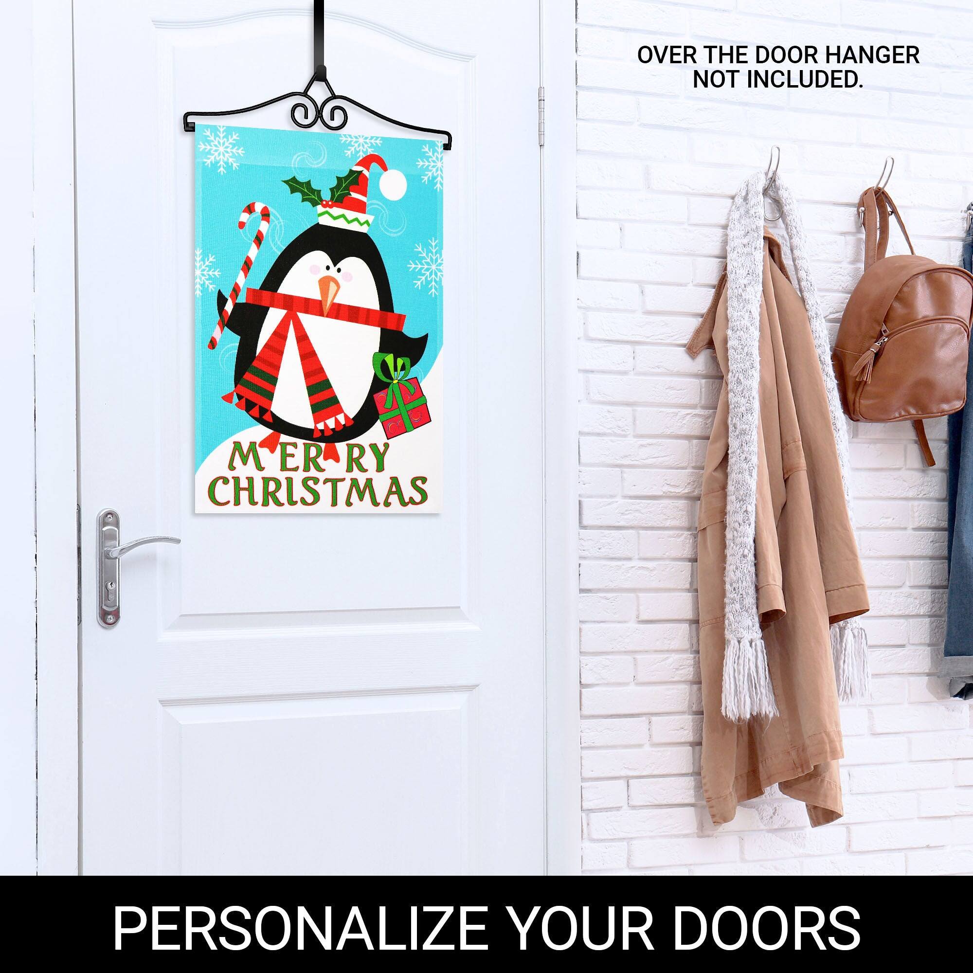 OVER THE DOOR HANGER NOT INCLUDED.

MERRY CHRISTMAS

PERSONALIZE YOUR DOORS