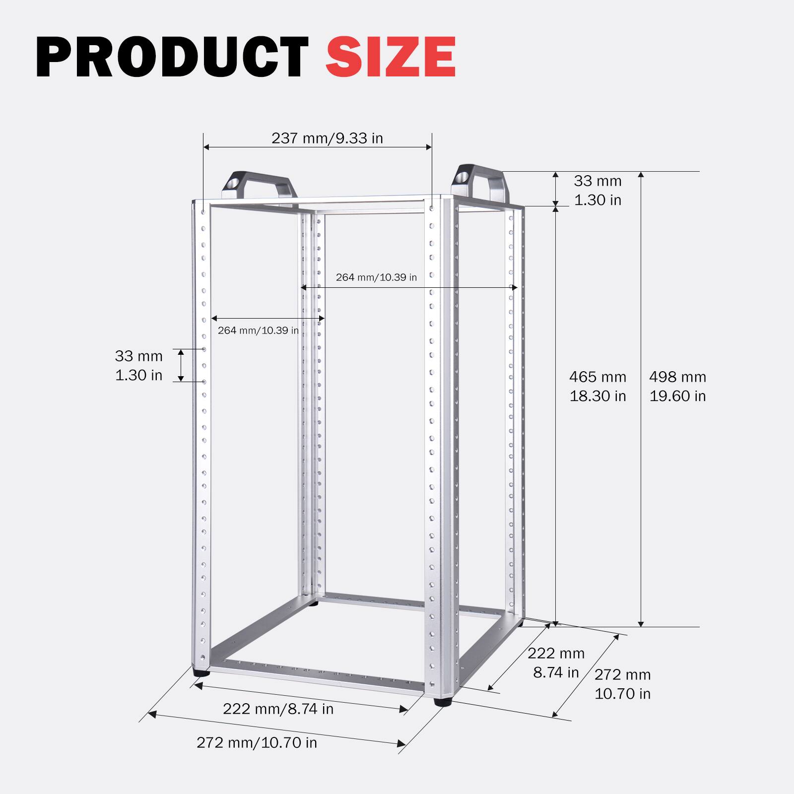 GeeekPi DeskPi RackMate TL1, 10 inch 10U Mini Server Rack for Network ...