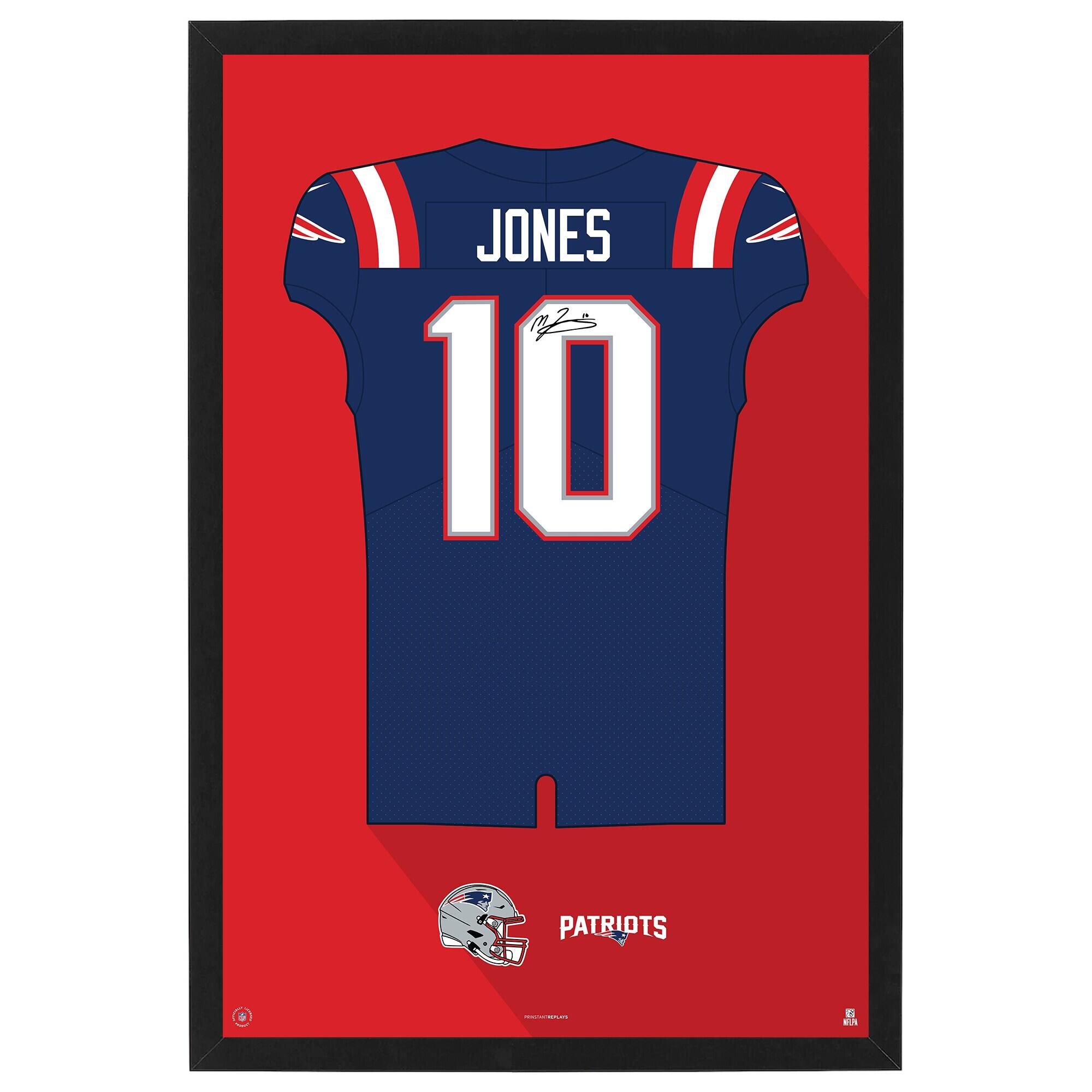 Mac Jones Home Jersey Framed Art Print