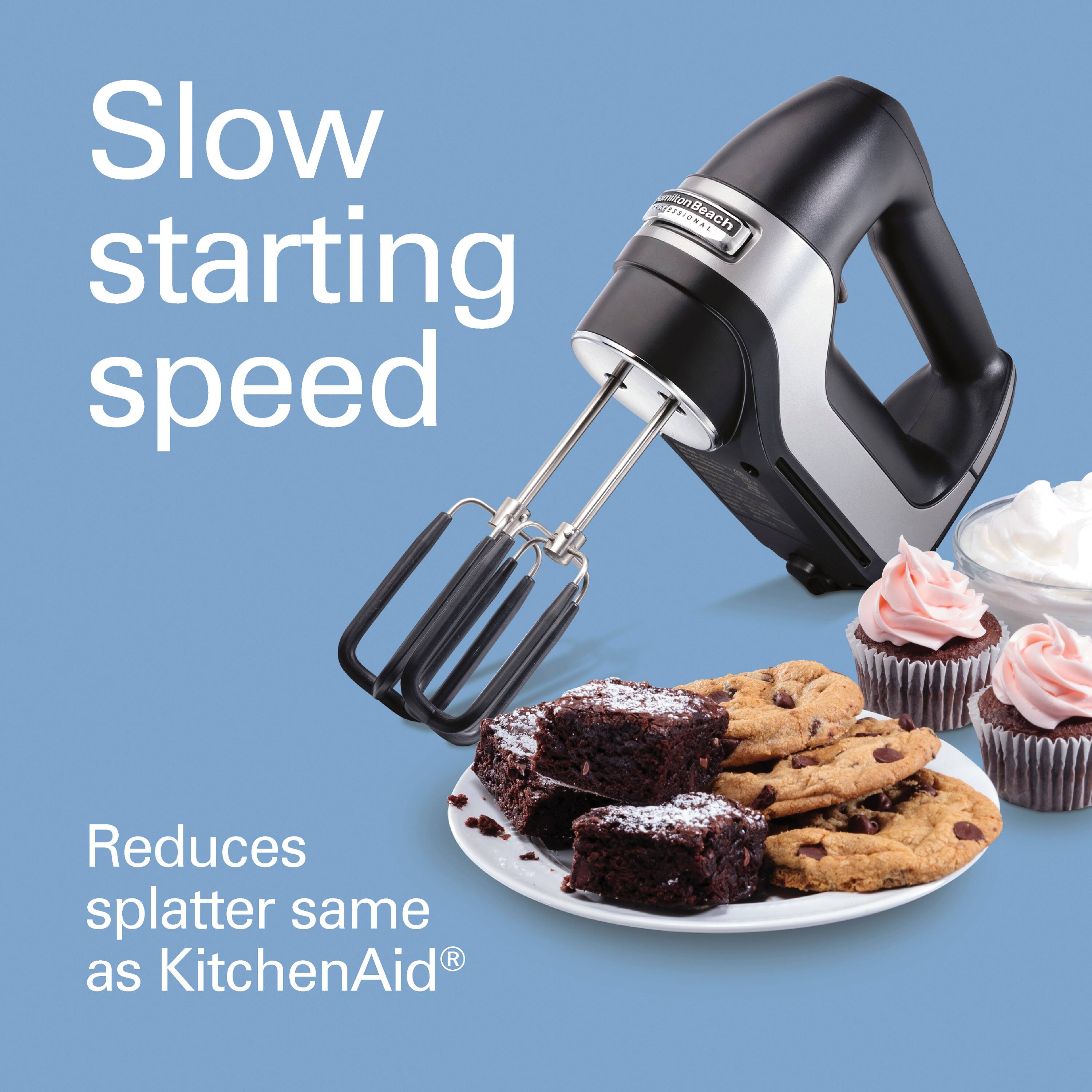 Slow starting speed

Reduces splatter same as KitchenAid®