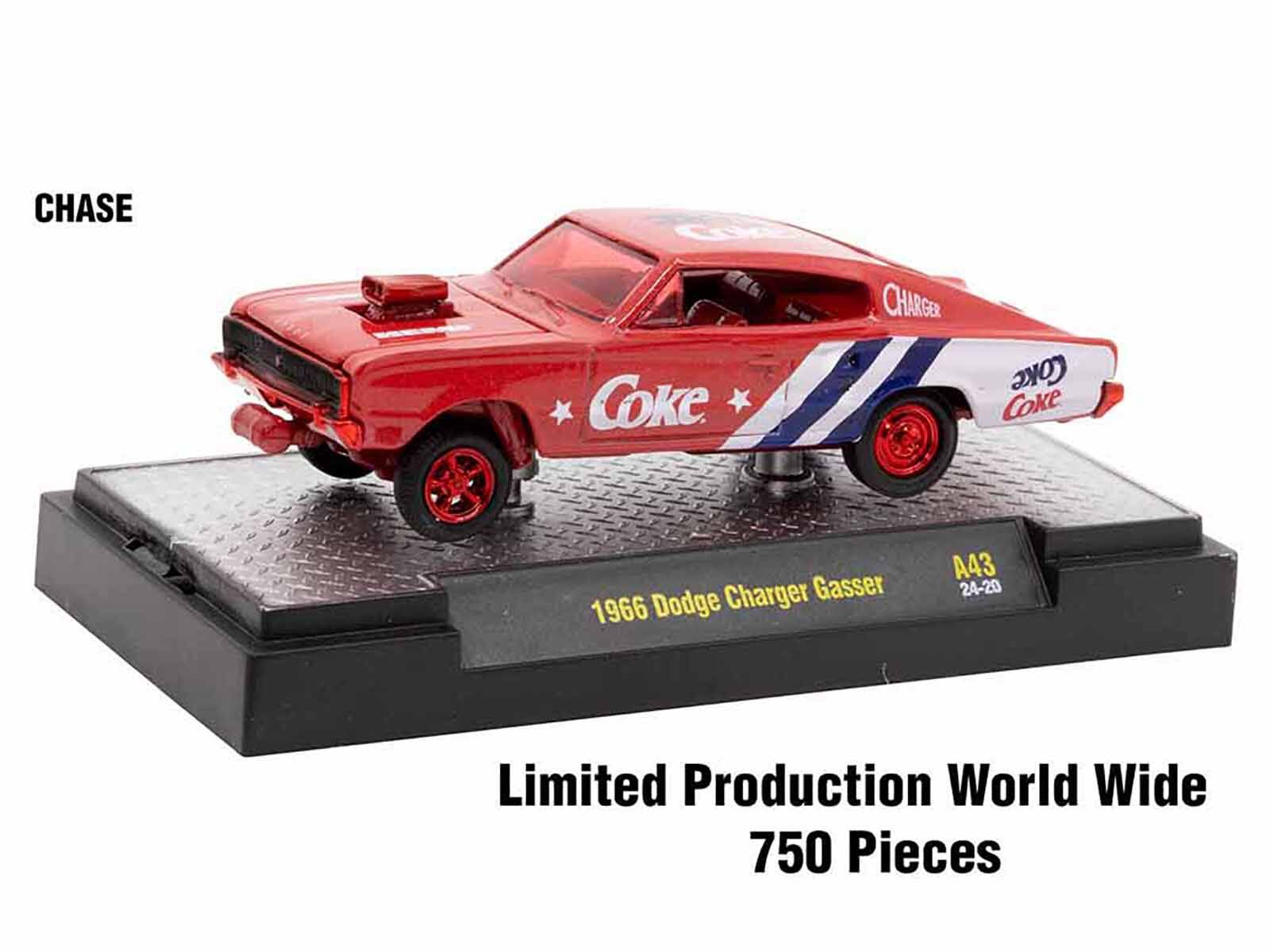 CHASE  
Coke  
CHARGER  
Coke  
1966 Dodge Charger Gasser  
A43  
24-20  
Limited Production World Wide  
750 Pieces