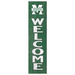 Jardine - Manhattan Jaspers 12'' x 48'' Welcome Outdoor Leaner - Green