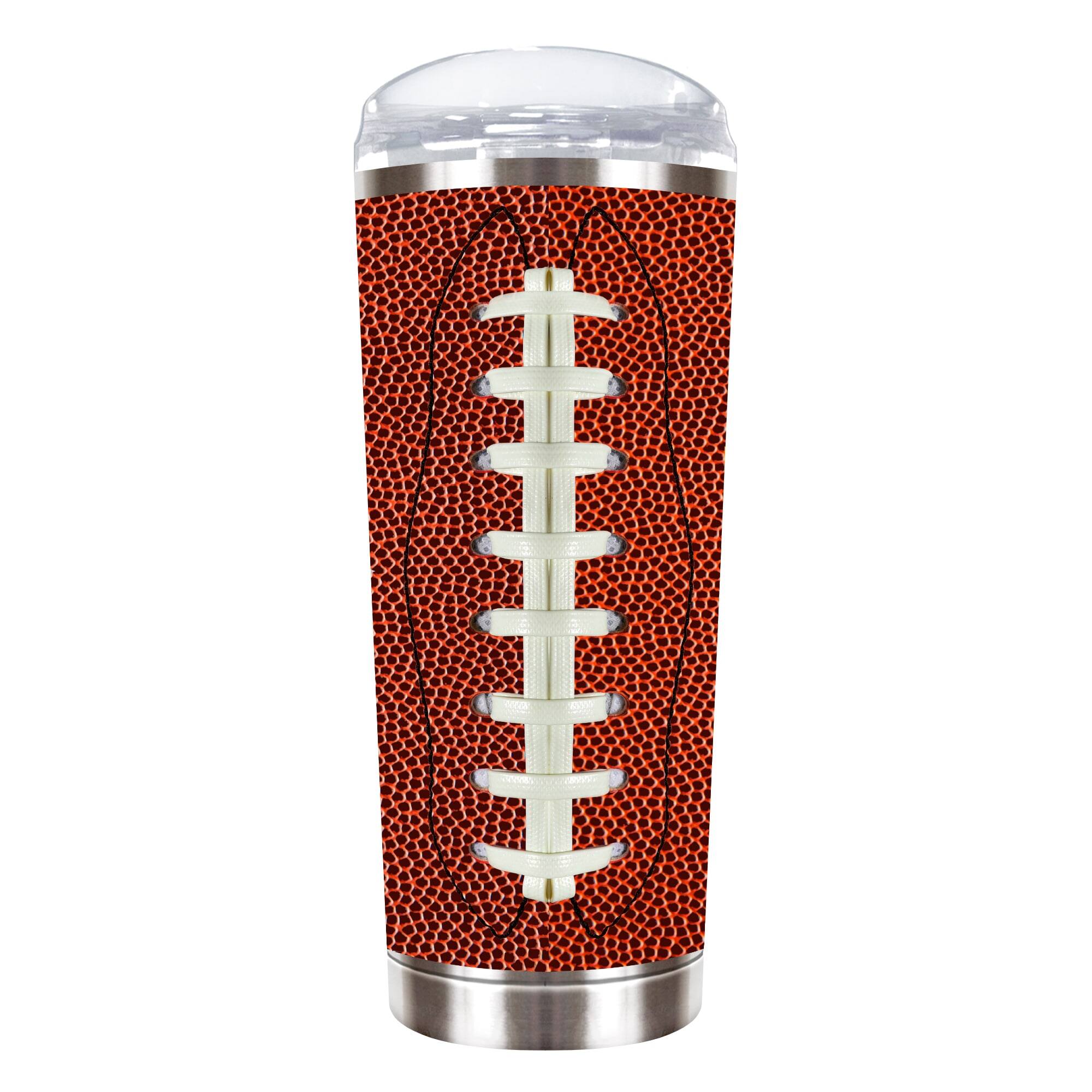 Alt View 2. Great American Products - Washington Commanders 18oz. Roadie Game Ball Tumbler - Brown.