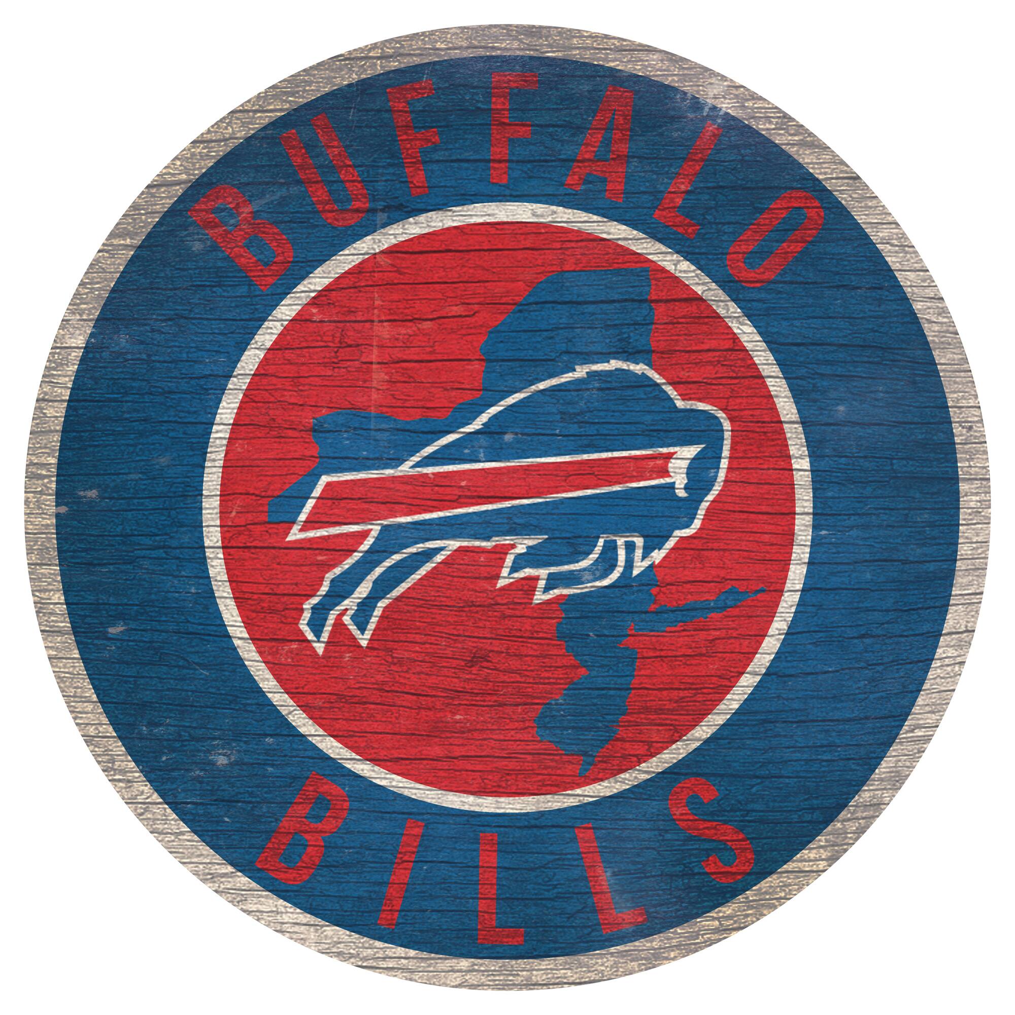 Buffalo Bills 12'' x 12'' State Circle Sign