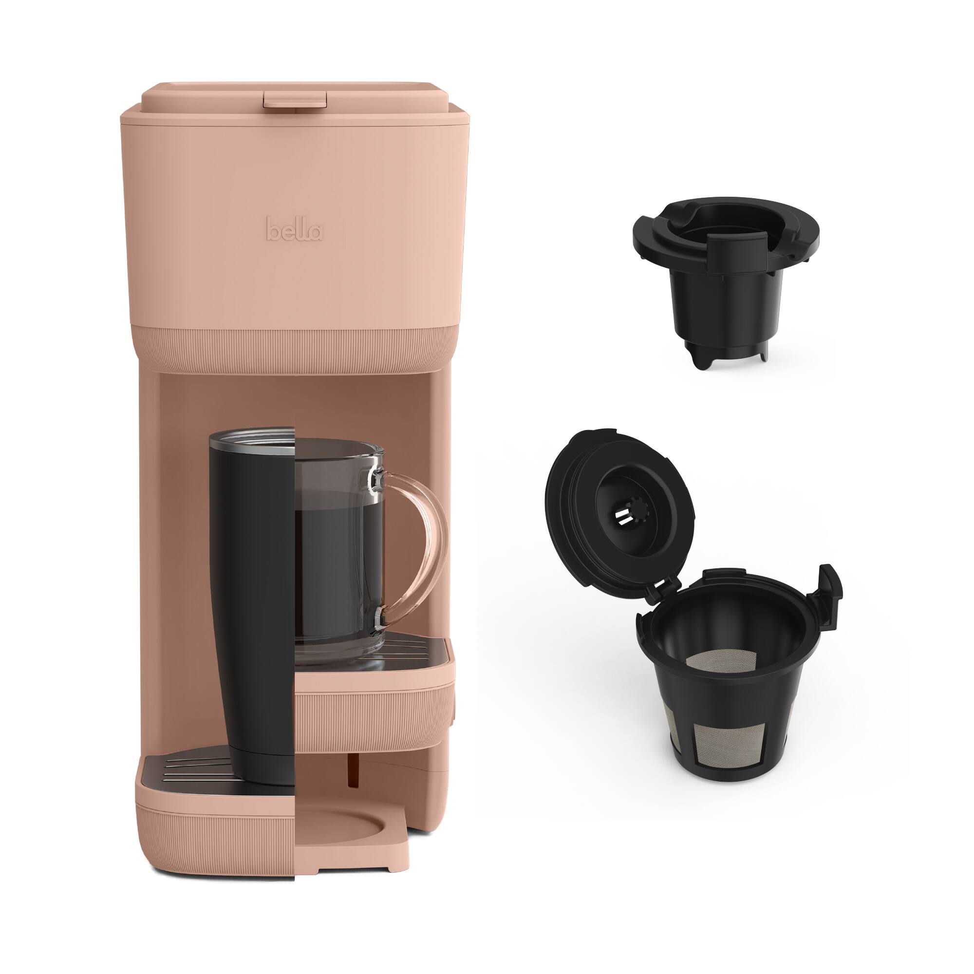 Angle. Bella - Single-Serve Coffee Maker - Blossom.