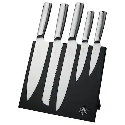 The text on the image reads:
- "HIK™"
- "HIK™" (on each knife blade)