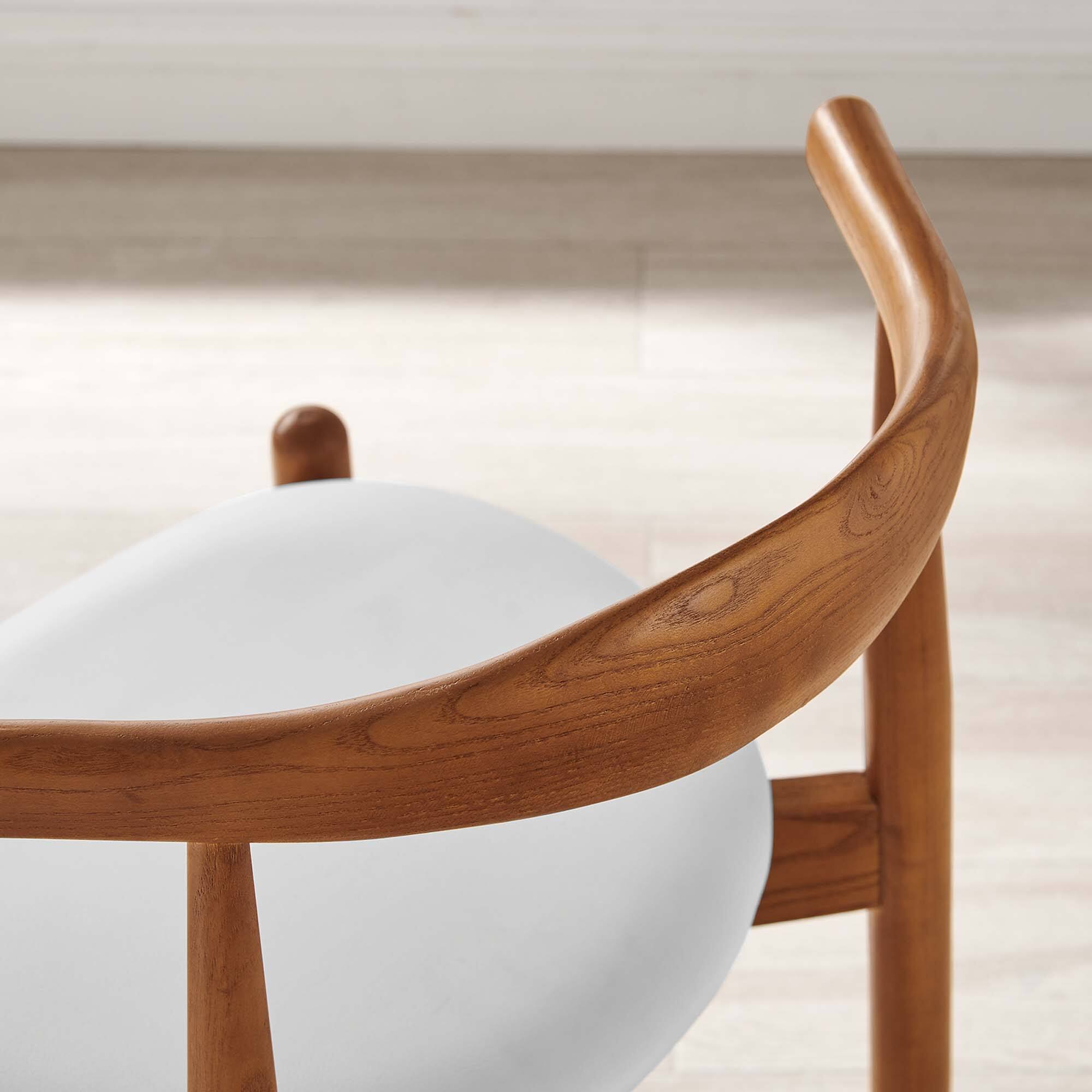 Alt View 1. Modway - Stalwart Dining Side Chair by Modway - Dark Walnut White.