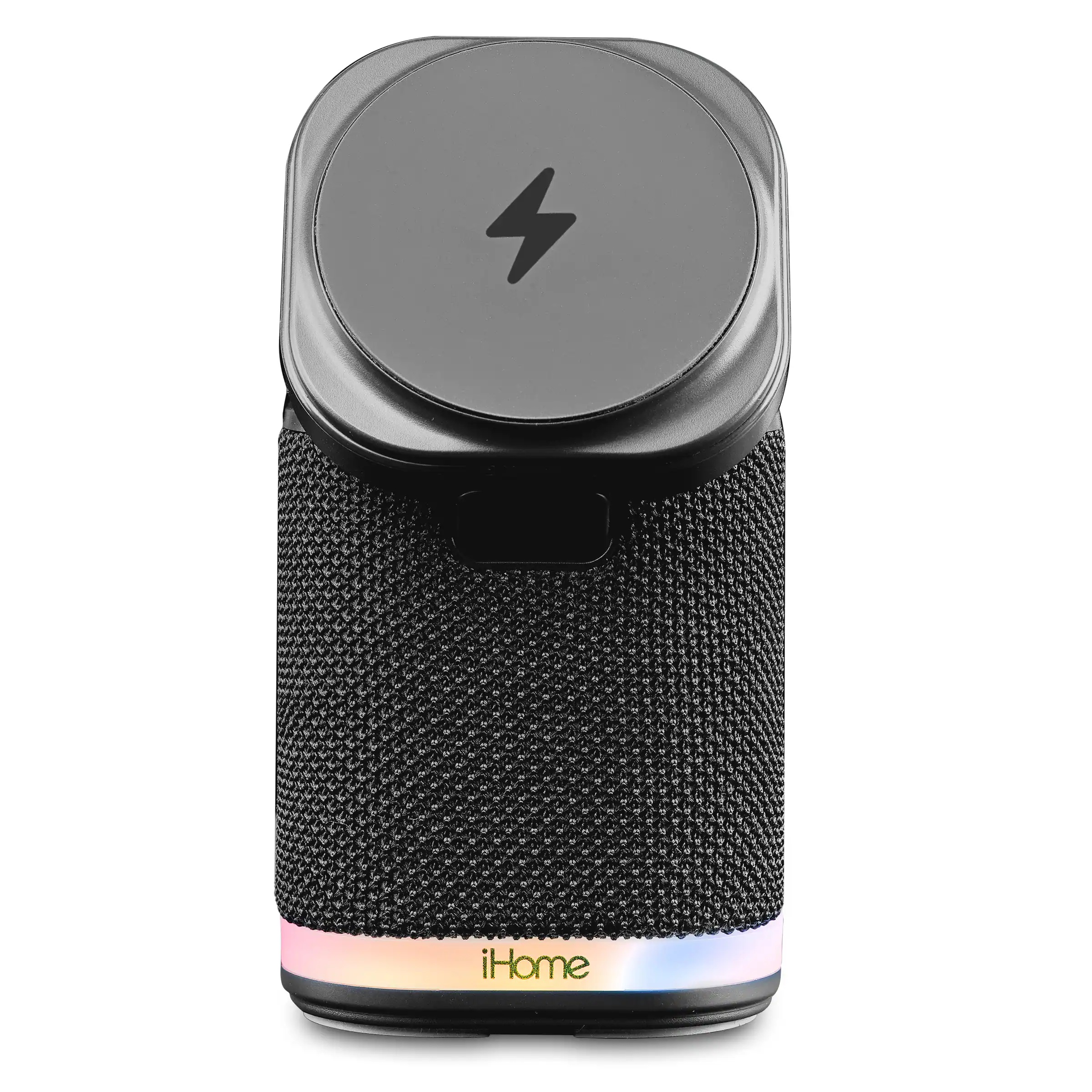 iHome - Power Tower Dual Wireless Bluetooth Charging Speaker with Mood Light - Dark Gray