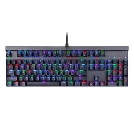 TECH SAFARI - 60 Mechanical Portable 61 Keys Rgb Led Backlit Type-c Usb Wired Office gaming For Android Windows blue - blue switch