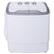Angle. Costway - Compact Mini Twin Tub 8 lb. Washing Machine - White and Grey.