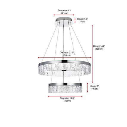 Diameter 8.3" (21cm)
Height 1.6" (4cm)
Diameter 21.5" (55cm)
Height 144" (366cm)
Height 3" (7.6cm)
Diameter 13.8" (35cm)