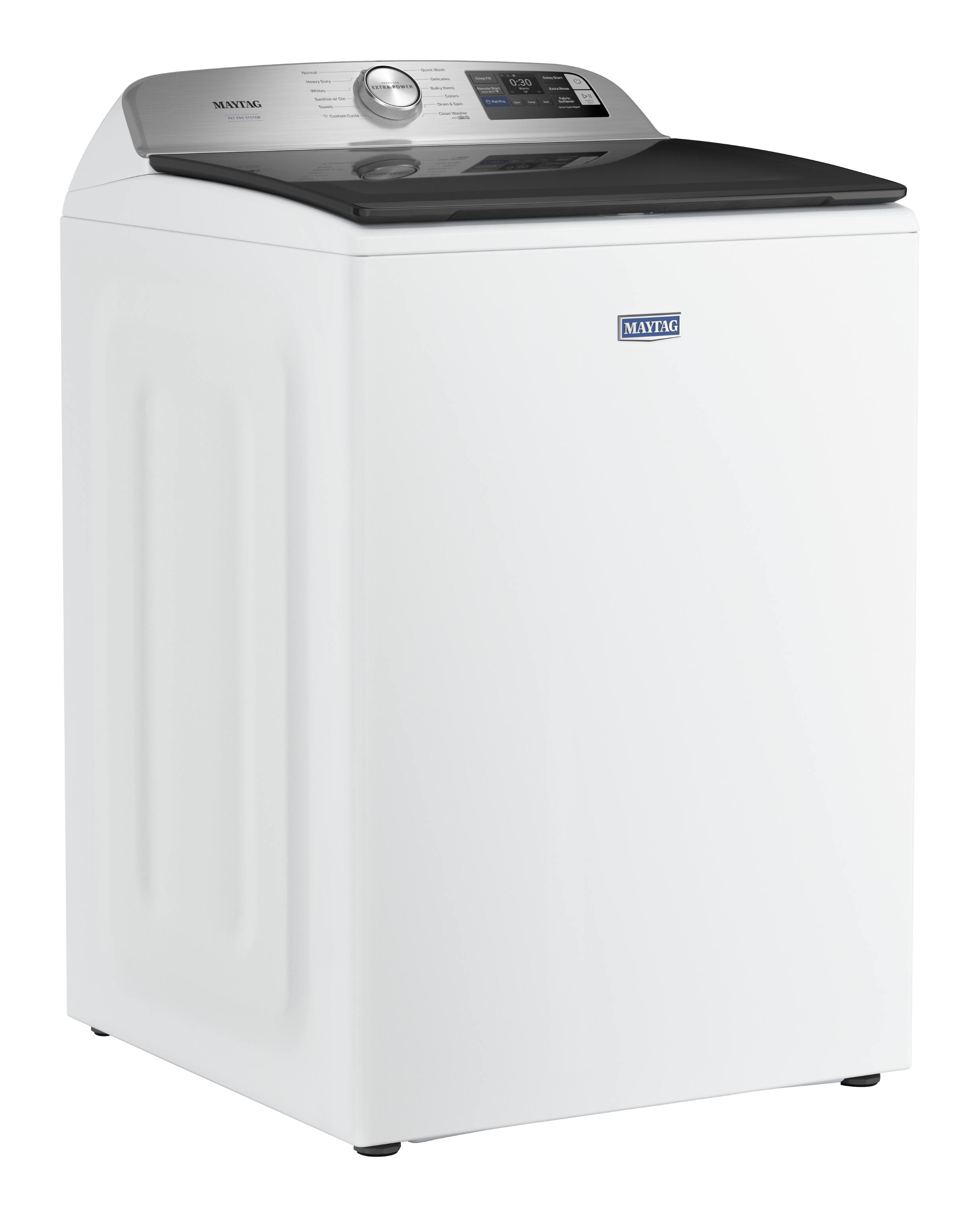 MAYTAG  
0:30  
Normal  
Heavy Duty  
Sanitize  
Bulky Items  
Quick Wash  
Wool  
Steam Cycle  
MAYTAG