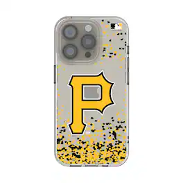 Keyscaper - MLB - Pittsburgh Pirates iPhone Confetti Design Clear Case - 14 - Multicolor