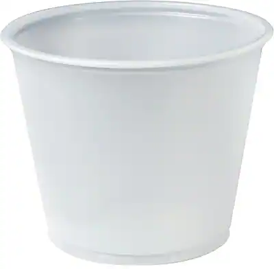 Front. Dart - Cups-Portion, Plastic 5.5 oz - Clear.