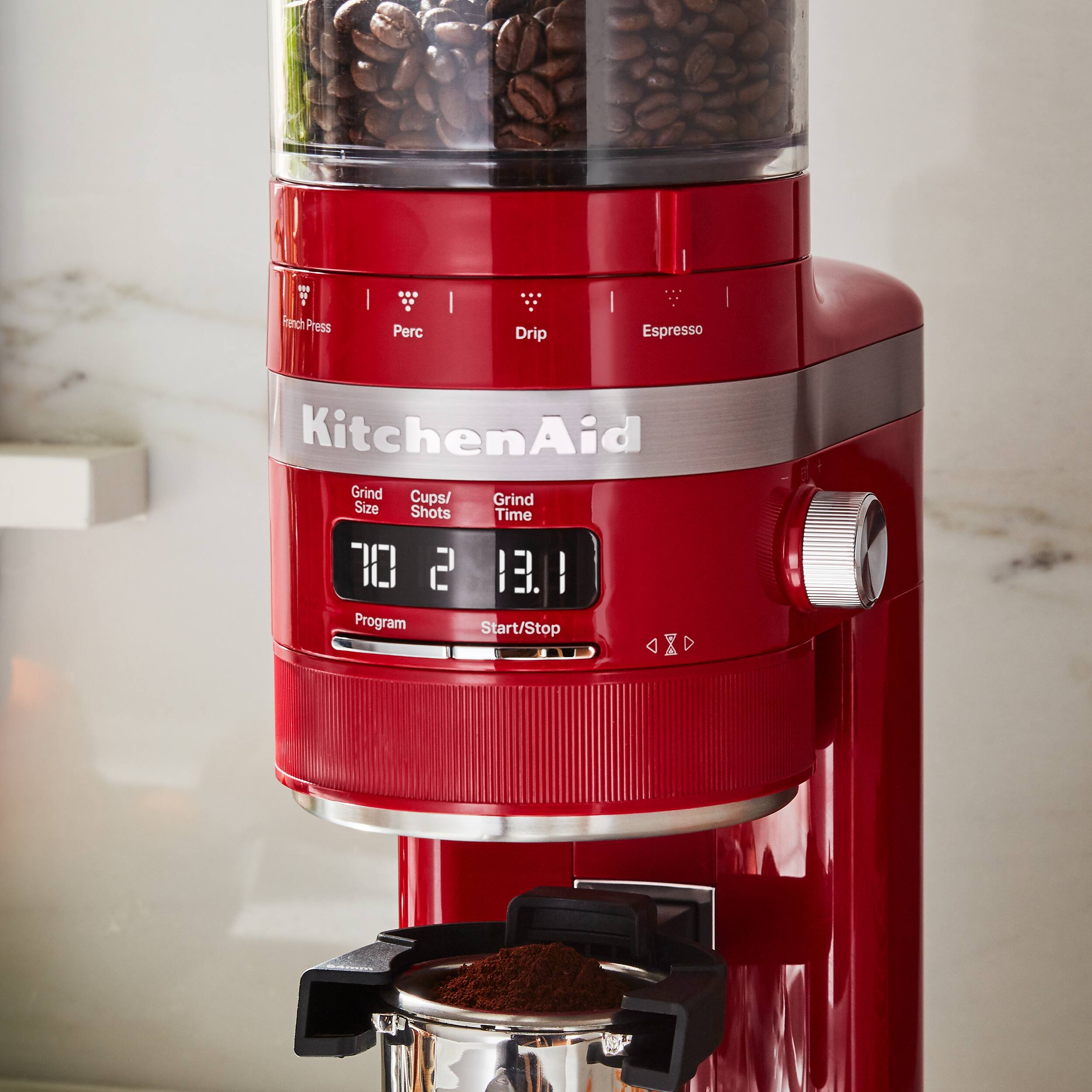 Accessories. KitchenAid - Burr Coffee Grinder - Empire Red.