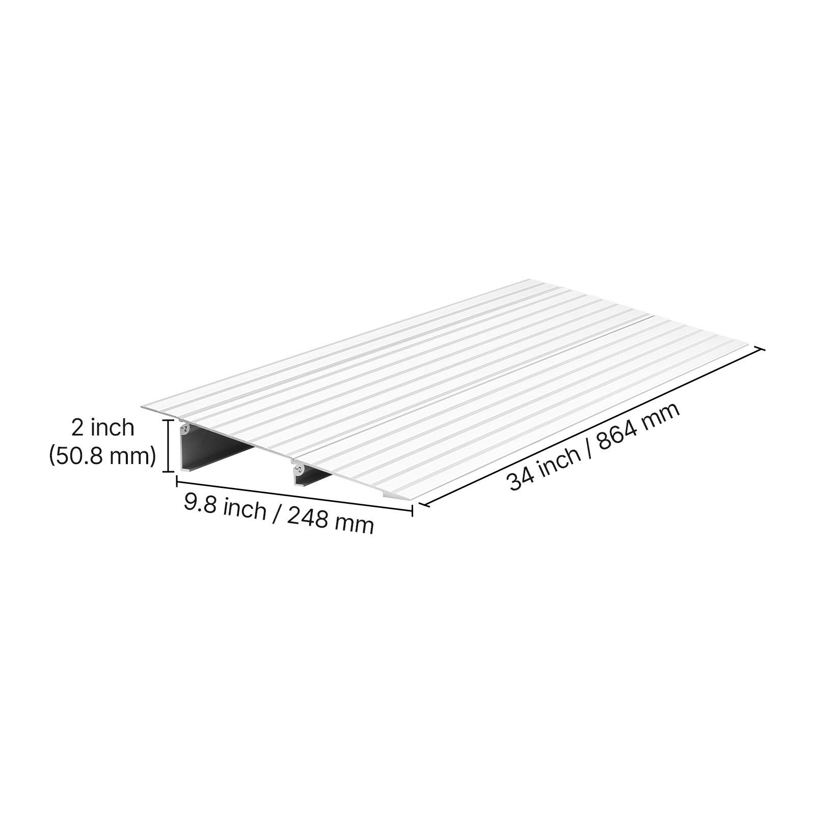2 inch (50.8 mm)  
9.8 inch / 248 mm  
34 inch / 864 mm